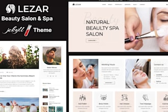 setup beauty skincare spa makeup logo hair salon retouch cosmetic website store