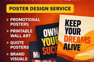 design bold poster or printable wall art