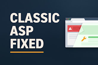 fix classic asp errors and speed up your site