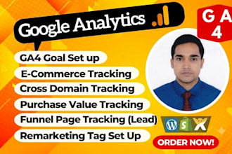 fix or setup google analytics 4, ga4 ecommerce tracking, conversion track