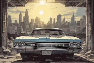illustrate graphic novel comic book