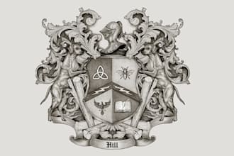 create family crest tattoo design