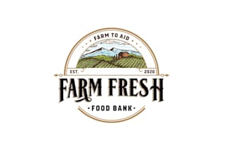 design farm fresh food bank logo