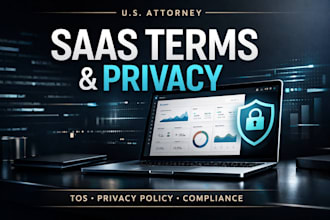 draft saas agreements, terms of service and privacy policy