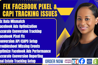 fix facebook mata pixel on shopify wordpress wix ads optimization capi tracking