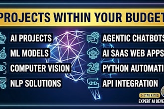 create ai ,ml, computer vision, nlp projects in python