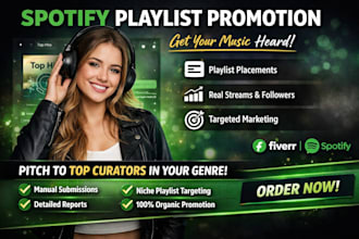 music promotion spotify playlist curators song album marketing
