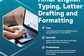 draft and format hindi english letters and official documents