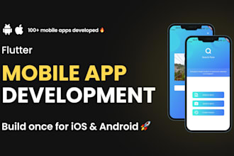 build a crossplatform flutter app for android and ios