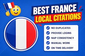 do manually create 350 france local citations for local SEO
