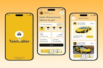 develop taxi booking app, uber clone app, ride sharing app rideshare app cab app