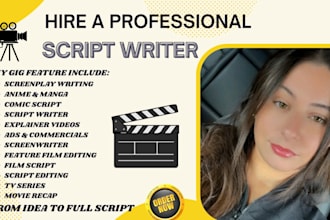 be your moviescript doctor, screenplay tv script, treatment, script editor