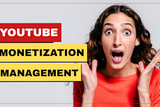create a professional youtube monetization and promotion