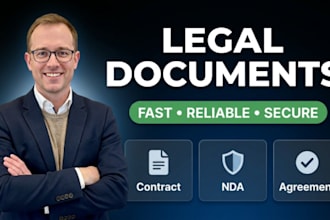 create, edit, review legal contract, agreements and document