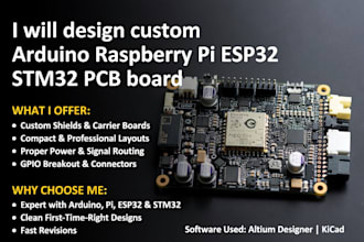 design custom arduino raspberry pi esp32 stm32 pcb board