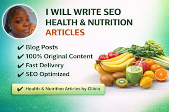 write engaging health and nutrition articles for your blog