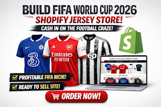 build fifa world cup 2026 shopify dropshipping football jersey store online hub