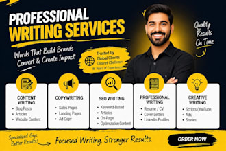 write SEO blogs website content copywriting and professional documents