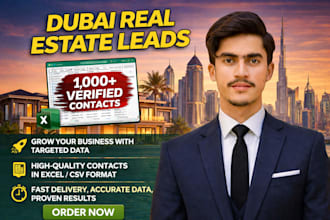 provide dubai real estate leads and property owners list
