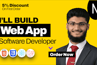 build web app as software developer and front end developer
