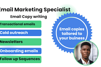 write email copies, email designs, newsletter, email templates