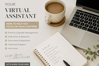 be your virtual assistant for 24 hours urgent tasks