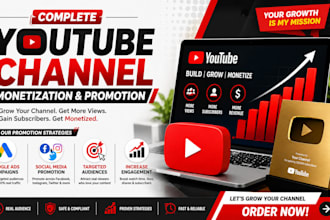 do promotion for your youtube channel monetization
