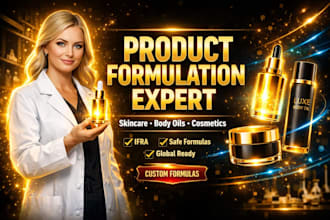 product formulation for skincare cosmetics and compliance