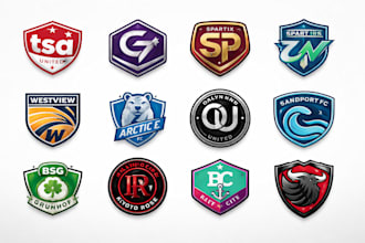 design a professional custom football or soccer club logo