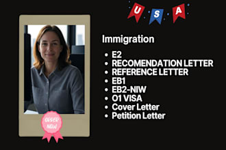 professionally write your eb2 niw and eb1a petition cover letter