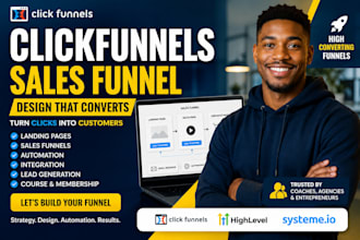 clickfunnels salesfunnel kajabi carrd website design systeme io sales funnel