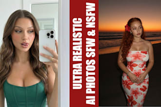 create an ultra realistic ai model influencer, sfw, nsfw, fanvue, of