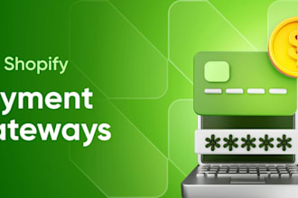 setup verified shopify payment gateway, payment processor for peptide website