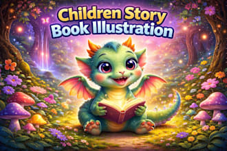 illustrate children story book illustration picture book amazon KDP book design