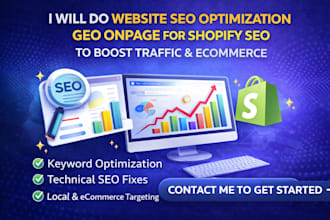 do website seo optimization geo onpage for shopify to boost traffic