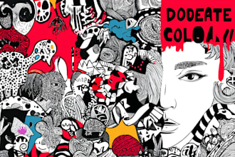 design professional doodle illustrations for brand and business