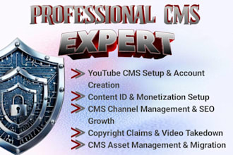 manage youtube cms, mcn and monetization professionally