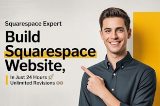 design a modern website with advanced SEO, fix mobile bugs in squarespace