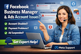 facebook business manager support ads account issues meta support fix