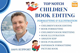 do children book editing write children story book format kids book illustration