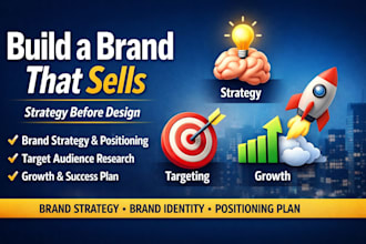 create brand strategy, brand identity and positioning plan for your business
