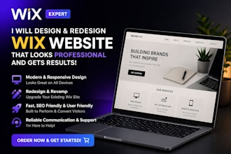 design wix website, wix redesign, wix online store