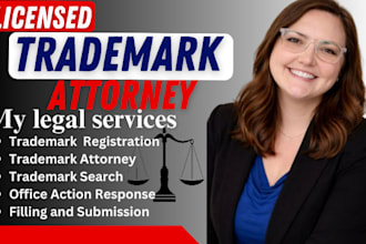 be your licensed attorney for trademark registration, office action