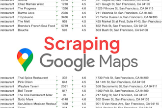 scrape google maps business data and contact details