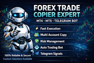 build forex trade copier, mt4 mt5 signal copier and trading bot