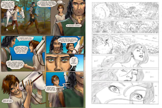 draw clean comic book nsfw children book illustration dark art character design