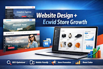 design high converting zyro jimdo simvoly website and redesign ecwid store