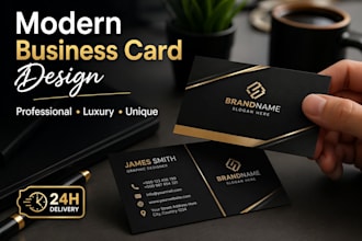 design modern luxury business card and professional card design