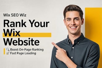 build a professional wix or wix studio site and optimize SEO