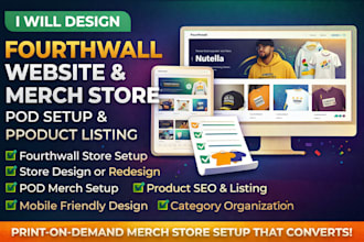 design fourthwall website store fourth wall merch pod redesign product listing